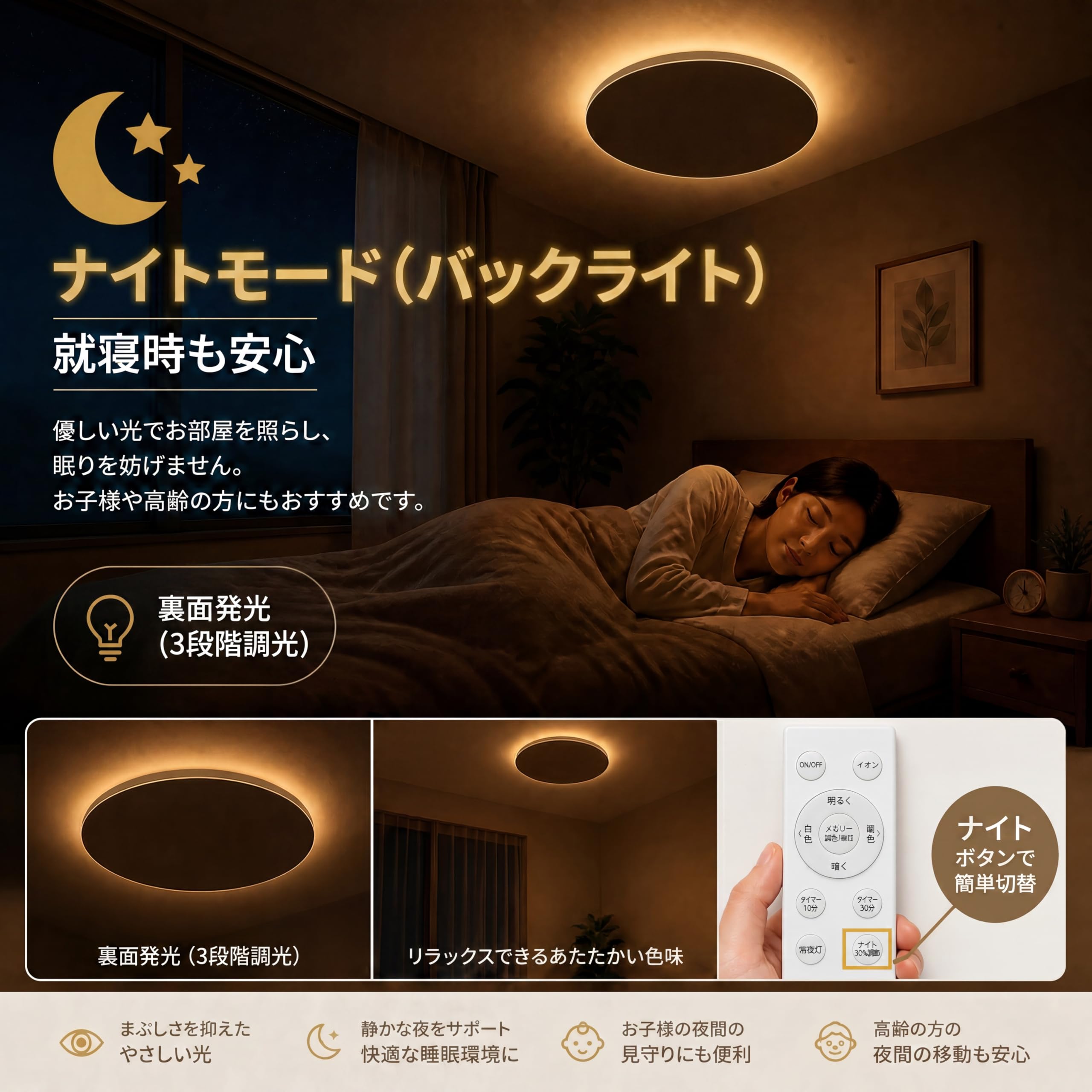 モダン シーリングライト 8灯 ゴールド　リモコン付き　調光調色可能 Amazon.co.jp : LEDシーリングライト 8畳 18段階調光タイプ 間接照明